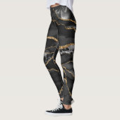 Zwart-goudglitteragaat Leggings (Links)