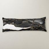 Zwart-goudglitteragaat Lichaamskussen (Achterkant)