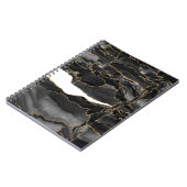Zwart-goudglitteragaat Notitieboek (Linkerzijde)