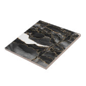 Zwart-goudglitteragaat Tegeltje (Zijkant)