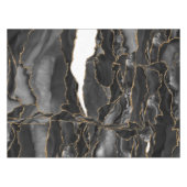 Zwart-goudglitteraglaat Tafelkleed (Voorkant (Horizontaal))