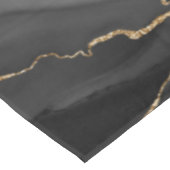 Zwart-goudglitteraglaat Tafelkleed (Gekanteld)