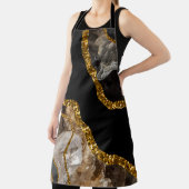 Zwart-goudgrijs Glitter Schort (Insitu)