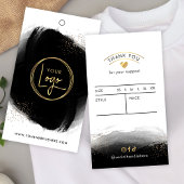 Zwart & goudhoudend Logo waslabel Label prijs Visitekaartje