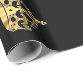 Zwart-goudkroon Cadeaupapier (Rol Hoek)