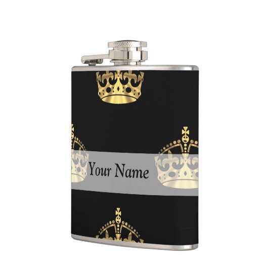 Zwart-goudkroon Heupfles (Links)