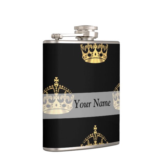 Zwart-goudkroon Heupfles (Rechts)