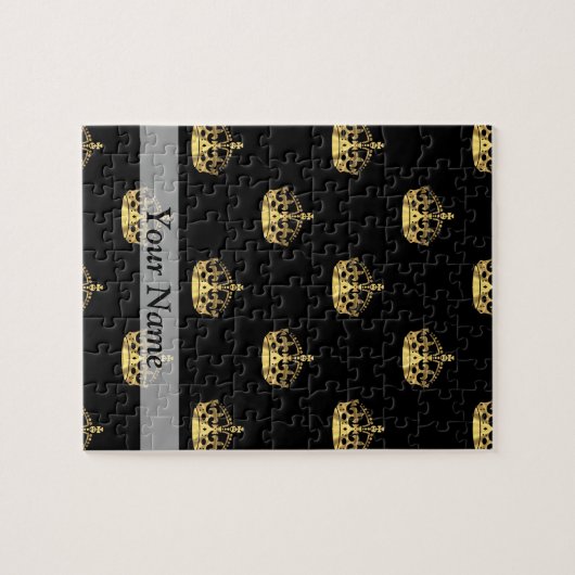 Zwart-goudkroon Legpuzzel (Horizontaal)