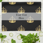 Zwart-goudkroon Theedoek (Gevouwen)