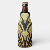 Zwart-goudkunstdeco Flesjeskoeler (Fles Voorkant)