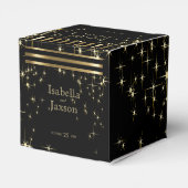 Zwart & goudlampen met balken bedankdoosjes (Achterkant)