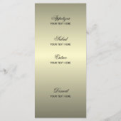 Zwart & goudlampen met balken menu (Achterkant)