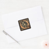  zwart/goudletter "Q" - Sticker (Envelop)