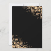 Zwart & goudLijst met uitnodiging voor Bokeh-lampj (Achterkant)