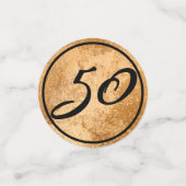 Zwart-goudluxe, speciaal aangepast 50 en geweldig confetti (Kleine voorkant)