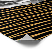 Zwart-goudluxe, speciaal aangepast 50 en geweldig poster (Hoek)