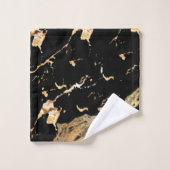 Zwart-goudmarmer Bad Handdoek (Wasdoekje)