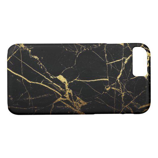 Zwart-goudmarmer Case-Mate iPhone Case (Achterkant (Horizontaal))