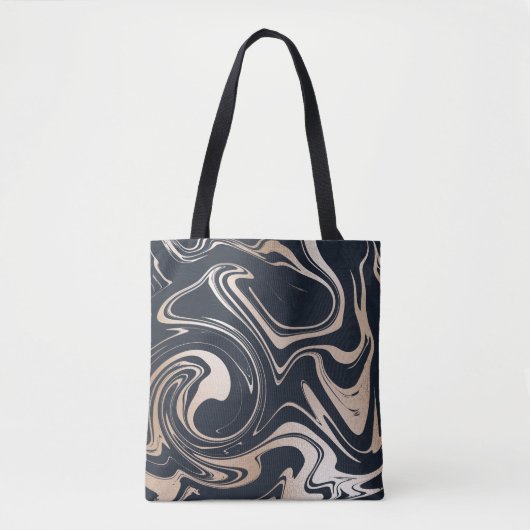 Zwart/goudmarmer Tas (Voorkant)
