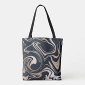 Zwart/goudmarmer Tas (Achterkant)