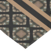 Zwart & goudmodern Klassiek monogram patroon Tafelkleed (Gekanteld)