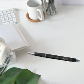 Zwart goudmonogram, aangepast naamscript pen