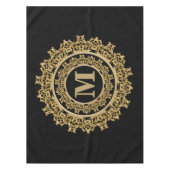 Zwart-goudmonogram Tafelkleed (Voorkant)