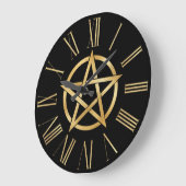 Zwart-goudpentagram Grote Klok (Hoek)