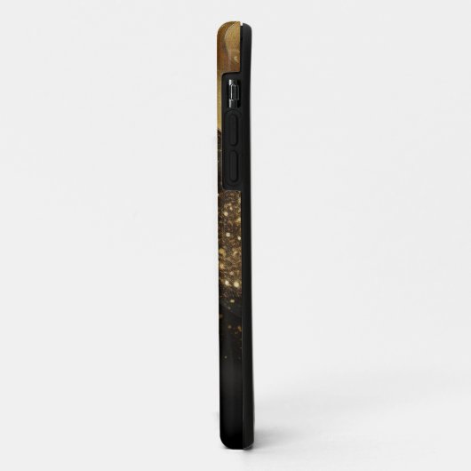 Zwart-goudprinkool Case-Mate iPhone Case (Achterkant/links)