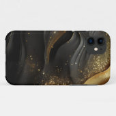 Zwart-goudprinkool Case-Mate iPhone Case (Achterkant (horizontaal))