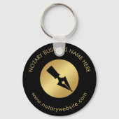 Zwart & goudpromotiemateriaal met Logo Sleutelhanger (Voorkant)