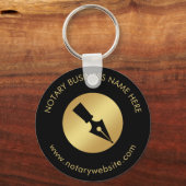 Zwart & goudpromotiemateriaal met Logo Sleutelhanger (Voorkant)