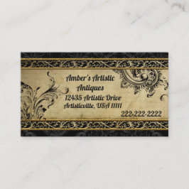 Zwart-goudVintage elegante Visitekaartjes
