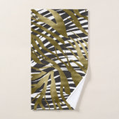 Zwart & goudzebra Afdrukken Safari Chic Glamour Bad Handdoek (Handdoek)