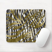 Zwart & goudzebra Afdrukken Safari Chic Glamour Muismat (Met muis)