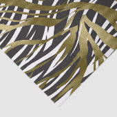 Zwart & goudzebra Afdrukken Safari Chic Glamour Tissuepapier (Detail)