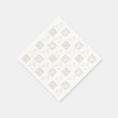 Zwart & goudzodiaal Leo Astrology Star Sign Square Servet (Hoek)