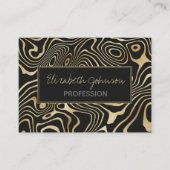 Zwart-goudzwaluw Abstract ontwerp Visitekaartje (Voorkant)
