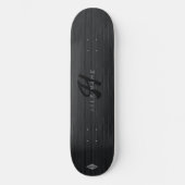 Zwart gradiënt Burst Monogram HAMbWG Skateboard (Voorkant)