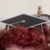 Zwart Graduation Cap Afstuderen Party Pet Kaart