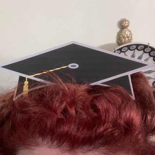 Zwart Graduation Cap Afstuderen Party Pet Kaart