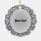 Zwart Graduation Cap custom ornament (Achterkant)