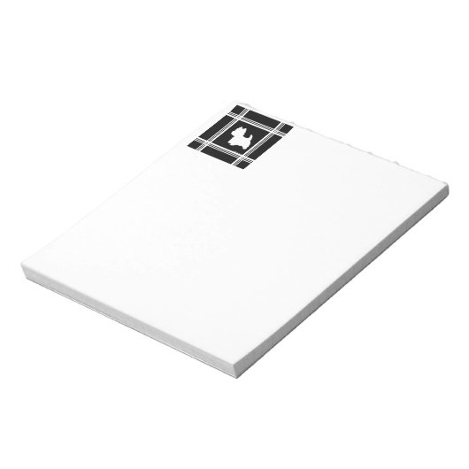 Zwart grafisch notitieblok (Linkerzijde)