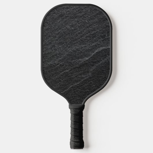 Zwart graniet steen pickleball paddle (Voorkant)