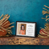 Zwart-grensbeeld afstuderen monogram fotoplaat (Zijkant)