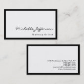 Zwart-grenskalligrafie Wit Visitekaartje (Voorkant / Achterkant)