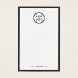 Zwart grensvertakt logo wit oorscherm visitekaartje