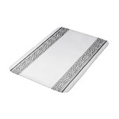 Zwart Grieks Frieze Design Badmat (Gekanteld)