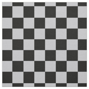 Zwart Grijs Ascontrole Patroon Plaid Design Stof