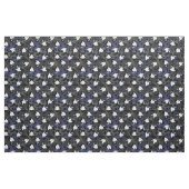 Zwart Grijs Blauw Camo Pattern Afstuderen Stof (Fat Quarter)